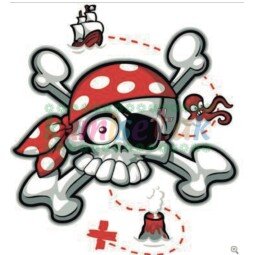 Diseño "Calavera pirata" para tu prenda | Kamisetak
