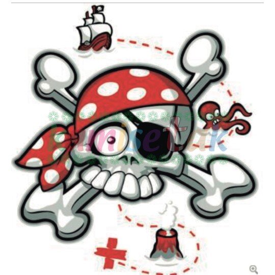 Diseño "Calavera pirata" para tu prenda | Kamisetak