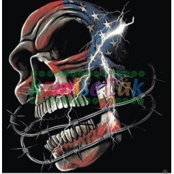 Diseño "Calavera USA Espino" para tu prenda | Kamisetak