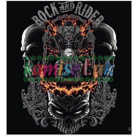 Diseño "Rock and rider" para tu prenda | Kamisetak