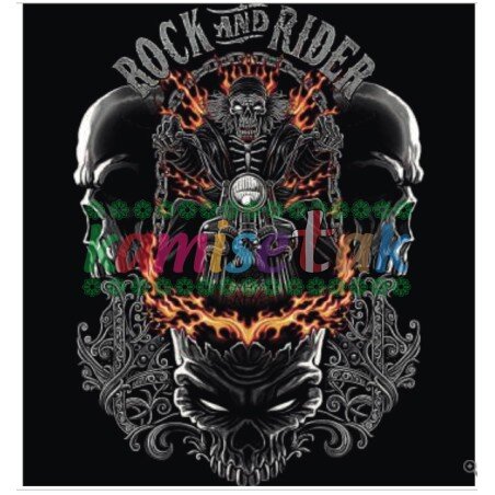 Diseño "Rock and rider" para tu prenda | Kamisetak