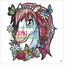 Diseño "Caballo flores" para tu prenda | Kamisetak