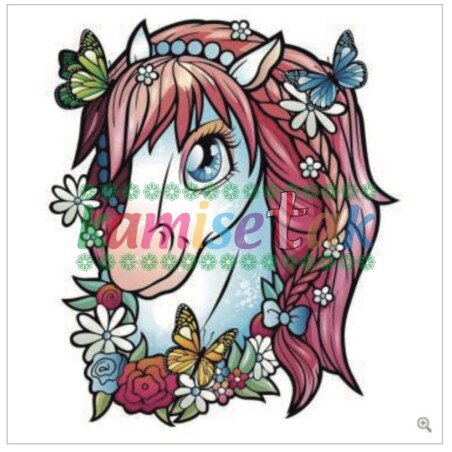 Diseño "Caballo flores" para tu prenda | Kamisetak